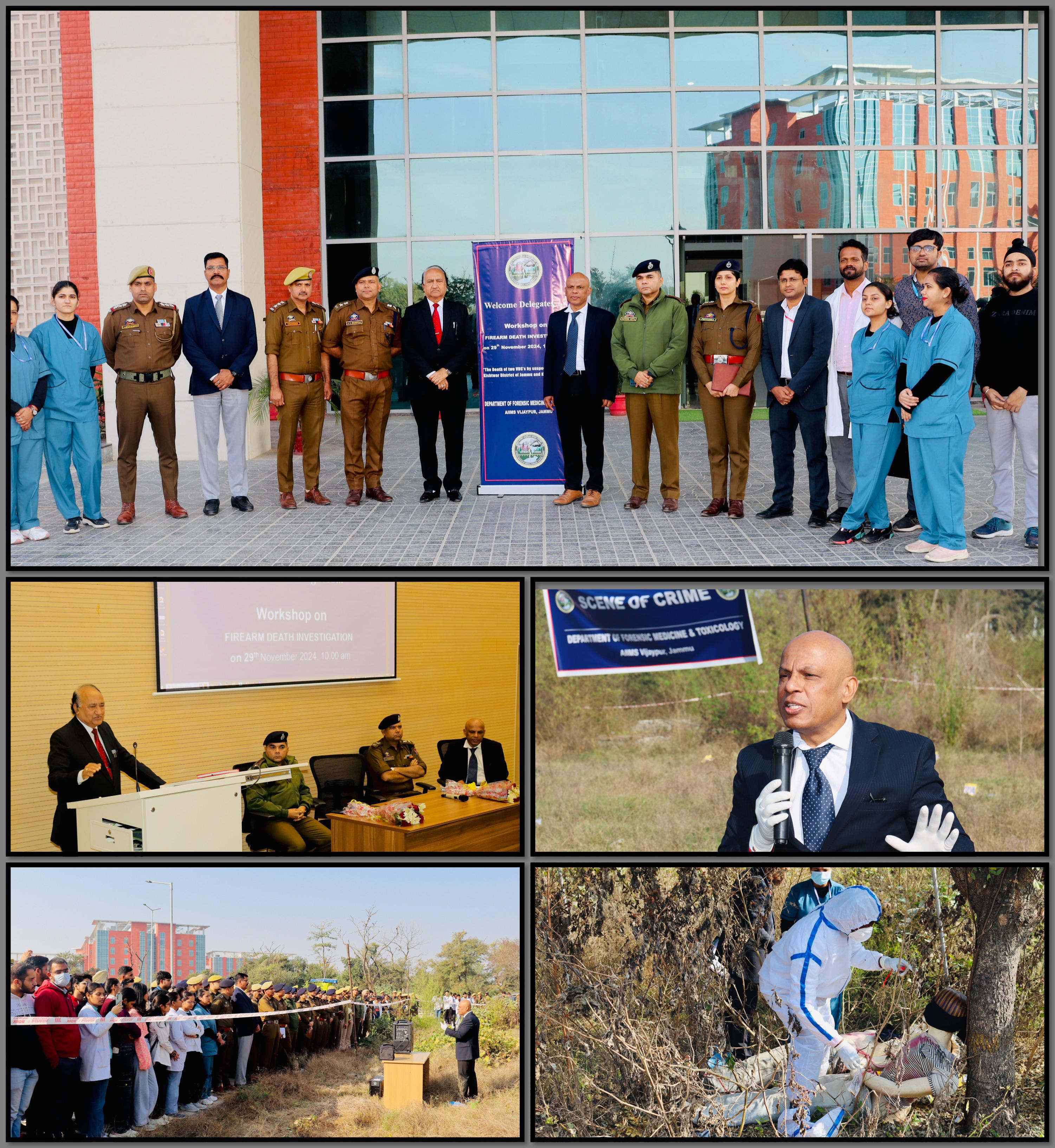 'AIIMS Jammu Hosts First-Ever Workshop on Crime Scene Recreation and Firearm Death Investigation for J&K Police'